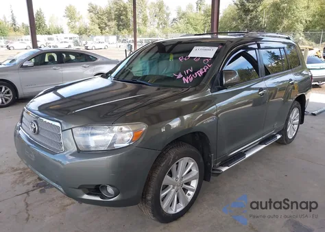 2009 Toyota Highlander Hybrid Limited z USA, uszkodzony, nr VIN JTEEW44A692034004